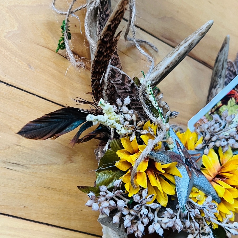Authentic antler art made by me western home decorone of a kind statement piece - Picture 7 of 15